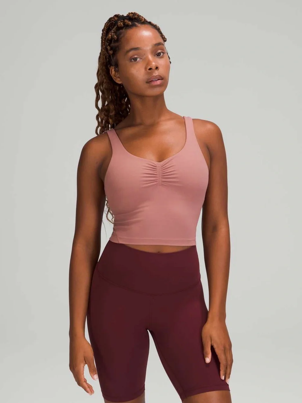Lululemon Align Gathered-Front Tank Top in Spiced Chai Size 8